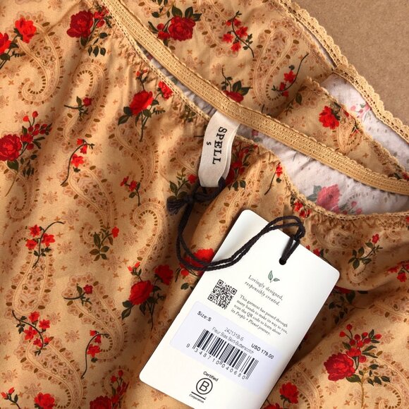 Spell Fleur bias-cut maxi skirt -- BNWT - Picture 5 of 5